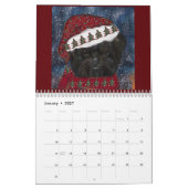 ホリデードッグ カレンダー (1月 2027)