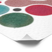 ホリデードットBLOBジオメトリックアート ポスター (コーナー)