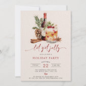 ホリデードリンククリスマスパーティの招待状 招待状 (正面)