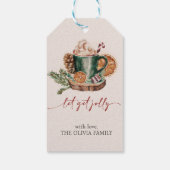 ホリデードリンククリスマスパーティー ギフトタグ (裏面)