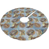 ホリデードリームキャッチャー西パターン（の模様が）ある馬 ブラッシュドポリエステルツリースカート (アングル)