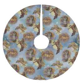 ホリデードリームキャッチャー西パターン（の模様が）ある馬 ブラッシュドポリエステルツリースカート