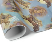 ホリデードリームキャッチャー西パターン（の模様が）ある馬 ラッピングペーパー (ロールコーナー)