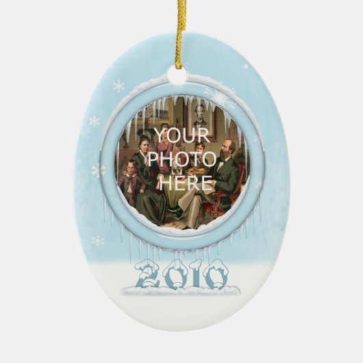 ホリデードルフィンズ写真オーナメント セラミックオーナメント (正面)