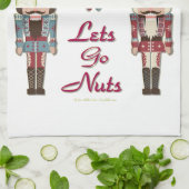 ホリデーナッツクラッカーレッツゴーナッツ キッチンタオル (折り畳み)