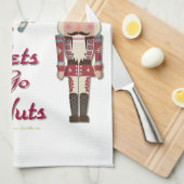 ホリデーナッツクラッカーレッツゴーナッツ キッチンタオル (四つ折り)