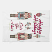 ホリデーナッツクラッカーレッツゴーナッツ キッチンタオル (横)