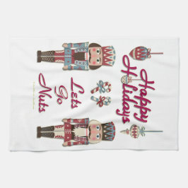 ホリデーナッツクラッカーレッツゴーナッツ キッチンタオル