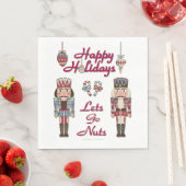 ホリデーナッツクラッカーレッツゴーナッツ スタンダードランチョンナプキン (インサイチュ)