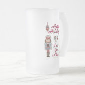 ホリデーナッツクラッカーレッツゴーナッツ フロストグラスビールジョッキ (正面右)