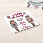 ホリデーナッツクラッカーレッツゴーナッツ ペーパーコースター (アングル)