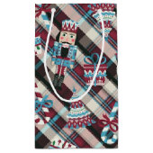 ホリデーナツクラッカークリスマスプレド抱き枕 スモールペーパーバッグ (裏面)