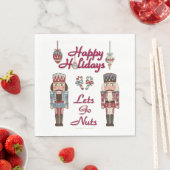 ホリデーナツクラッカーレッツゴーナッツ紙ナプキンス スタンダードランチョンナプキン (インサイチュ)