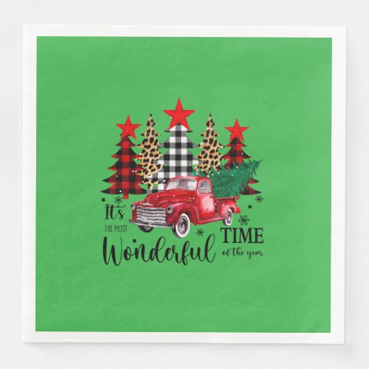 ホリデーナプキンス「ワンダフルタイム」デザイン (正面)