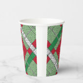 ホリデーニットアーガイル紙カップ 紙コップ (右)