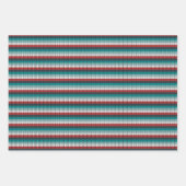 ホリデーニットカラフルセーター ラッピングペーパーシート (正面)