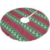 ホリデーニットNo. 01 ブラッシュドポリエステルツリースカート (アングル)