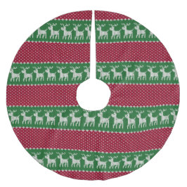 ホリデーニットNo. 01 ブラッシュドポリエステルツリースカート