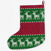 ホリデーニットNo. 01 ラージクリスマスストッキング (裏面)