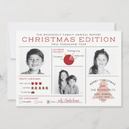 ホリデーニュースレターインフォグラフィックおもしろいクリスマス 招待状