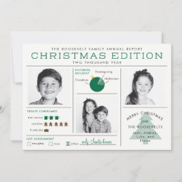 ホリデーニュースレターインフォグラフィック 面白いクリスマス 招待状
