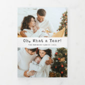 ホリデーニュースレター3折カード 三つ折り招待状 (カバー)