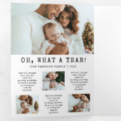 ホリデーニュースレター3折カード 三つ折り招待状 (内部最初)