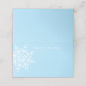 ホリデーネーム座席表 – スノーフレーク プレイスカード (外部開封)