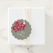 ホリデーハイビスカス、ハワイアンスタイルクリスマス フェイバータグ (インサイチュ)