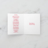 ホリデーハウスグリーティングカード サンキューカード (内部)