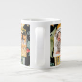 ホリデーハウススリーフォトクリスマスブラック ジャンボコーヒーマグカップ (裏面)