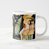 ホリデーハウススリーフォトクリスマスブラック ジャンボコーヒーマグカップ (右)