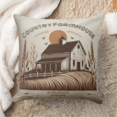 ホリデーハウス カントリー ファームハウス ミニマリスト ブラウン クッション (ブランケット)