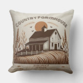 ホリデーハウス カントリー ファームハウス ミニマリスト ブラウン クッション (正面)