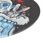 ホリデーハグのイエティ！ カッティングボード (角)