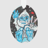 ホリデーハグスイェティ オーナメント (正面)