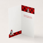 ホリデーハスキー犬レッドバッファロープレイドクリスマス (内部)