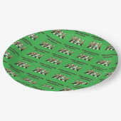 ホリデーハッスルクロッシングインクリスマス紙プレート ペーパープレート (アングル)