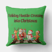 ホリデーハッスルクロッシングクリスマス装飾用クッション クッション (裏面)