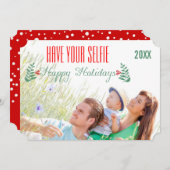 ホリデーハッピーホリデーを持って シーズンカード (正面/裏面)