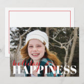 ホリデーハピネスホリデーフォトカード シーズンカード (正面/裏面)