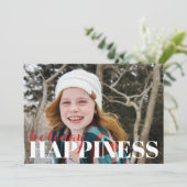 ホリデーハピネスホリデーフォトカード シーズンカード (スタンド正面)