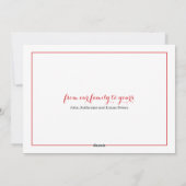 ホリデーハピネスホリデーフォトカード シーズンカード (裏面)