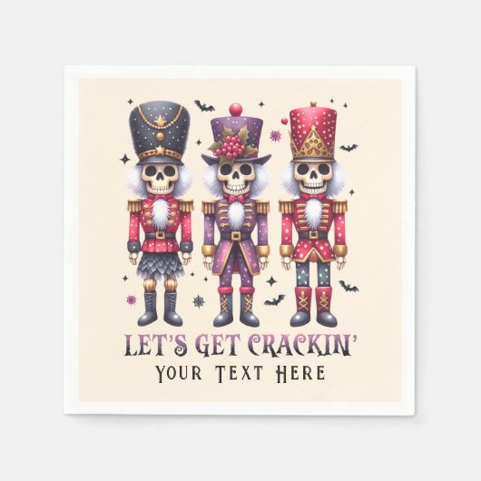 ホリデーハローマスパーティーハロウィーンクリスマス スタンダードカクテルナプキン (正面)