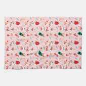 ホリデーハンズフェスティバルお祝いパターン キッチンタオル (横)