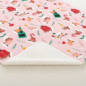 ホリデーハンズフェスティバルお祝いパターン シェルパブランケット (3/4)