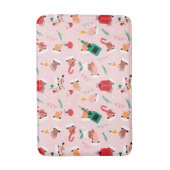 ホリデーハンズフェスティバルお祝いパターン バスマット (正面縦)