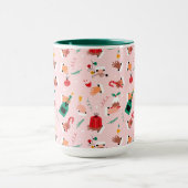 ホリデーハンズフェスティバルお祝いパターン マグカップ (中央)