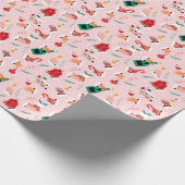 ホリデーハンズフェスティバルお祝いパターン ラッピングペーパー (角)