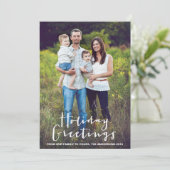 ホリデーハンドレタリング |ホリデーフォトカード シーズンカード (スタンド正面)